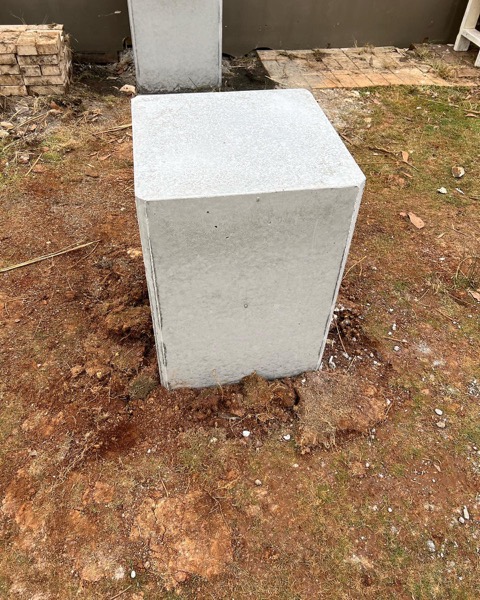 A finished concrete pier by TJC Building